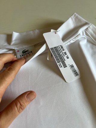 Falda Tenis Lacoste Blanca Nueva