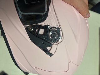 Casco de moto rosa MV HELMET