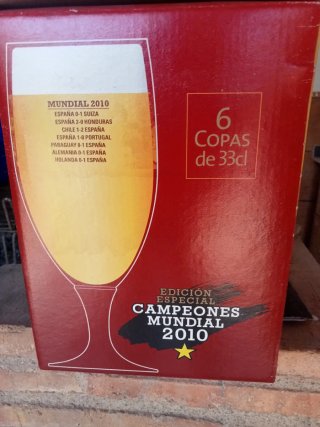 6 Copas Cerveza Cruzcampo Mundial 2010
