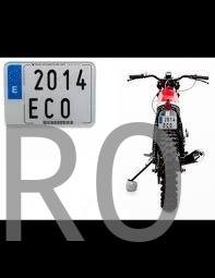MATRICULA ACRILICA MOTO ENDURO (13,2×9,6 cm)