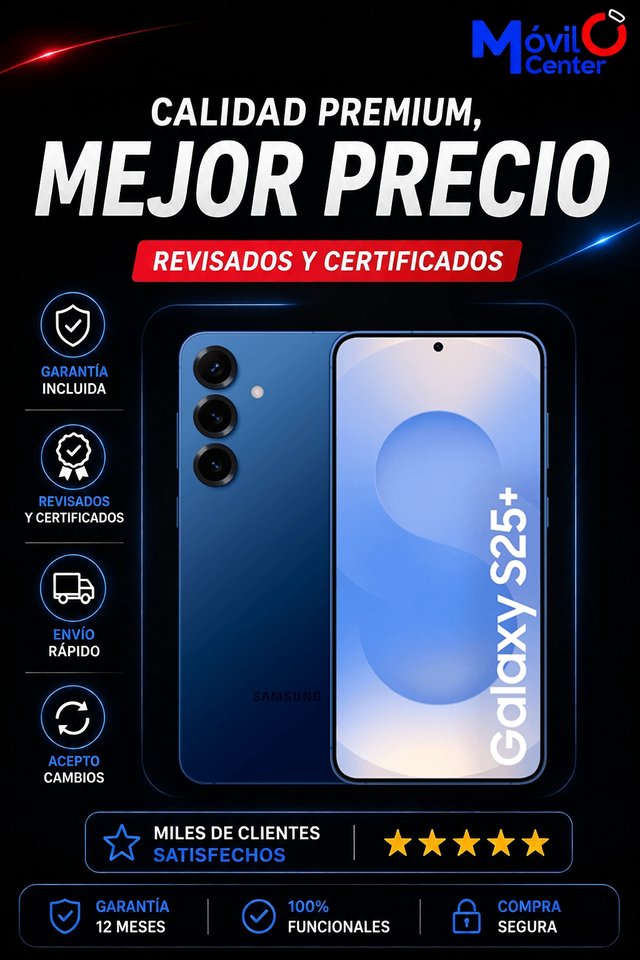 GALAXY S25+ 512GB SOLO PROBADO=MOVILCENTER=
