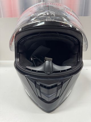 Casco de moto integral negro
