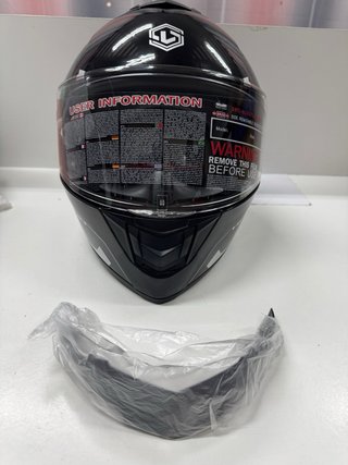 Casco de moto integral negro