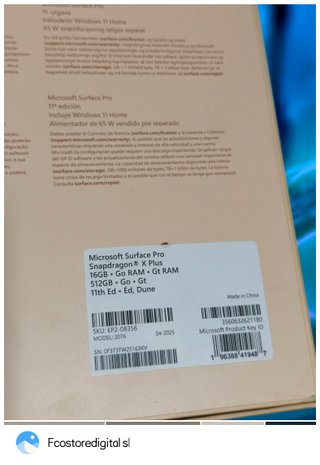 Microsoft Surface Pro 11th gen. Snapdragon X Plus