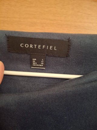 Vestido Cortefiel ante verde oscuro tachuelas