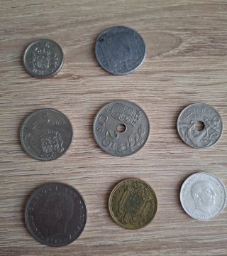 Lote monedas antiguas España