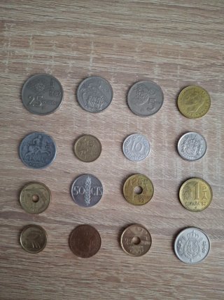 Lote monedas antiguas España