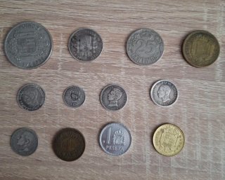 Lote monedas antiguas España