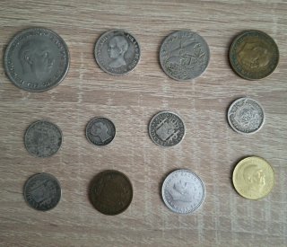 Lote monedas antiguas España