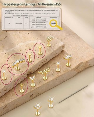 Pendientes/ piercings dorados