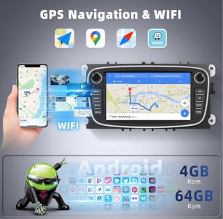 Pantalla CarPlay para Ford Focus Cmax Smax Mondeo