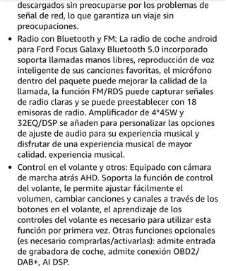 Pantalla CarPlay para Ford Focus Cmax Smax Mondeo
