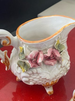 Servizio Tazzine Vintage Stile Capodimonte