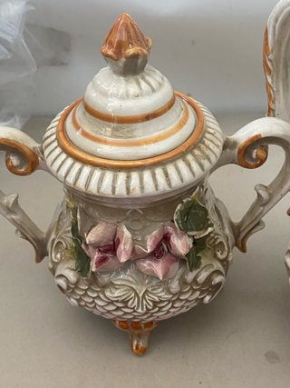Servizio Tazzine Vintage Stile Capodimonte