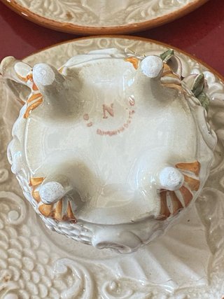 Servizio Tazzine Vintage Stile Capodimonte