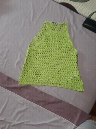 Camiseta Stradivarius verde talla XS