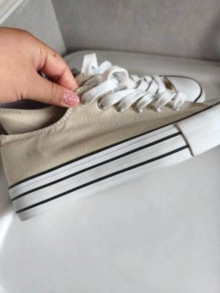 Deportivas TEX Talla 41 Mujer Beige