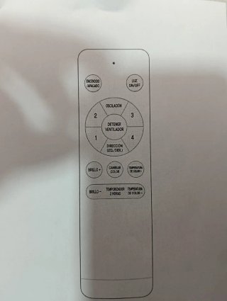 Ventilador de techo LED moderno