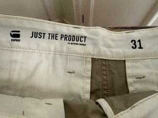 Pantalón corto G-Star, Talla 31, Beige