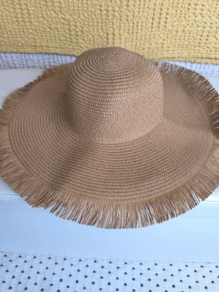 Sombrero di paglia donna beige