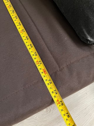 Sofá Cama Marrón y Negro Poco Uso