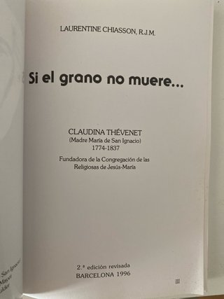 Si el grano no muere