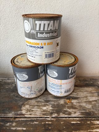 3 Botes Titan Imprimación S/R 805