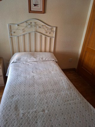 Cabecero de forja blanco