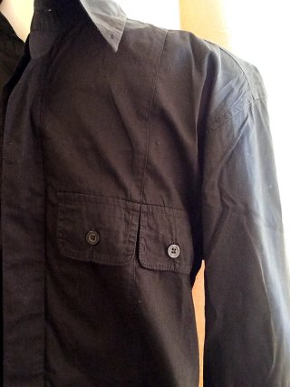 Camicia uomo nera taglia S