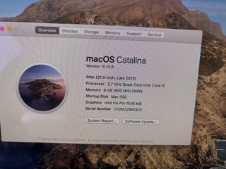 Apple iMac 21,5” Late 2013 i5 Quad-Core