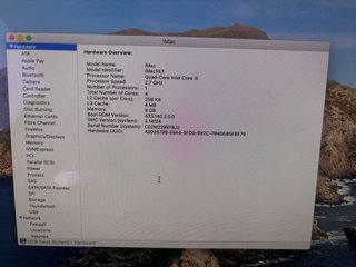 Apple iMac 21,5” Late 2013 i5 Quad-Core