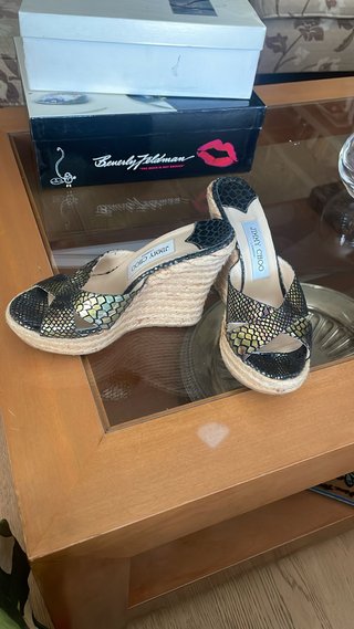 Alpargatas de cuña alta Jimmy Choo