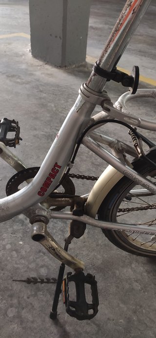 Bicicleta Plegable Plata