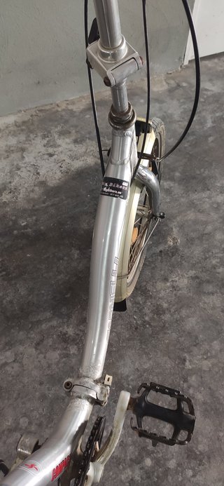 Bicicleta Plegable Plata