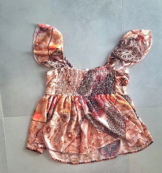 T-shirt donna fantasia etnica