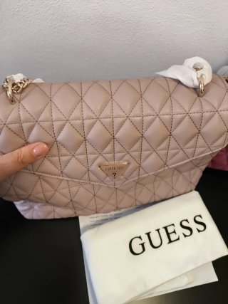 Borsa Guess Beige/Rosa Trapuntata
