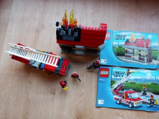 Lego 60003 Bomberos Casa Incendio Original