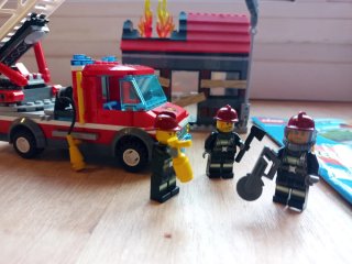 Lego 60003 Bomberos Casa Incendio Original