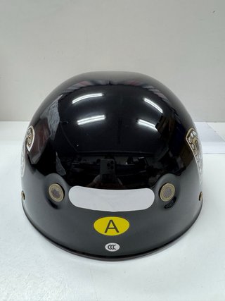 Casco Moto Unisex Negro y Amarillo