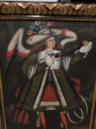 Cuadros arcángeles Escuela Cuzqueña