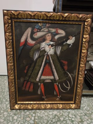 Cuadros arcángeles Escuela Cuzqueña