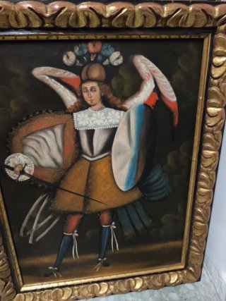 Cuadros arcángeles Escuela Cuzqueña