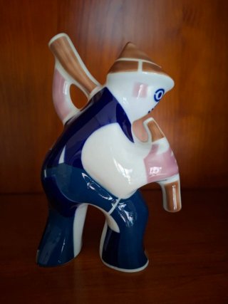 Cerámica Sargadelos - Figura Músico.Gaitero.