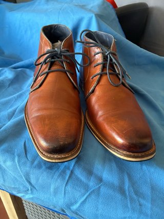 Botas de piel marrones para hombre
