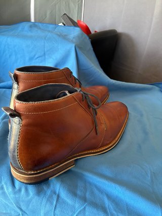 Botas de piel marrones para hombre