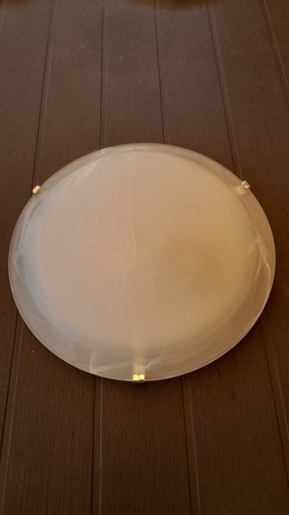 4 Plafoniere Vetro Traslucido