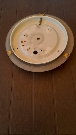 4 Plafoniere Vetro Traslucido