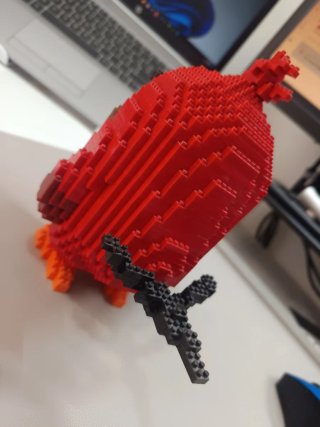 Figura Angry Birds tipo LEGO