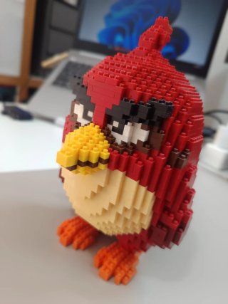 Figura Angry Birds tipo LEGO