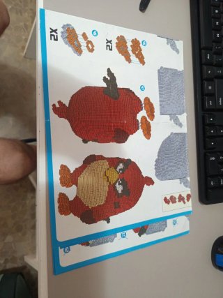 Figura Angry Birds tipo LEGO